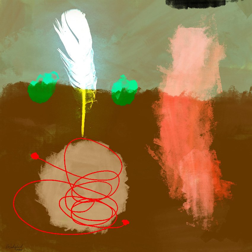 Carmen Wakeford - White Feather I